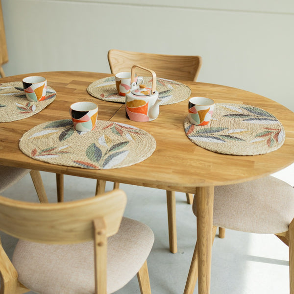 NordicStory Set Escandi Massivholztisch und 4 Stühle Diana