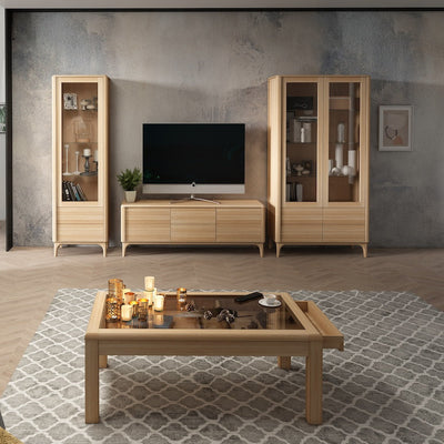 NordicStory Sideboard Kommode aus massiver Eiche Oxford 3.2.3