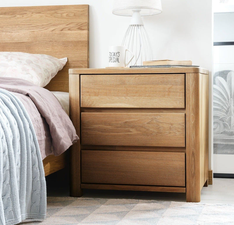 Elsa 30 Eiche Massivholz Couchtisch, 56,4 x 44 x 55 cm, NordicStory