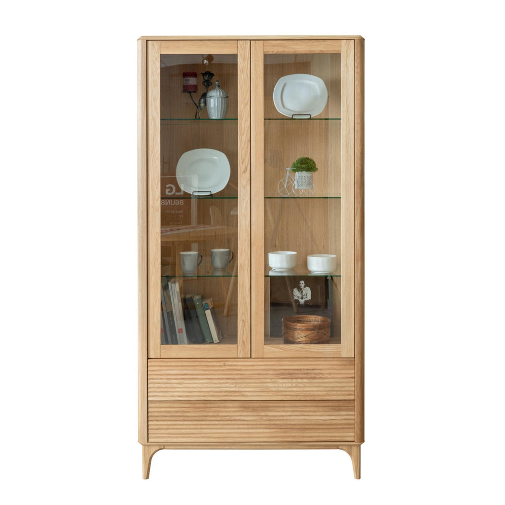 NordicStory Oxford Eiche massiv Vitrine 2