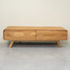NordicStory Genf Eiche Massivholz Anrichte, 120 x 45 x 36,5 cm.