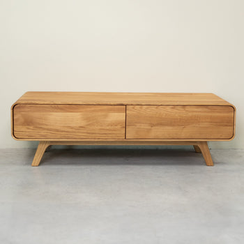 NordicStory Genf Eiche Massivholz Anrichte, 120 x 45 x 36,5 cm.