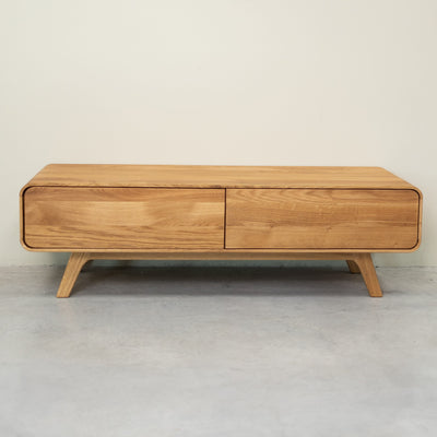 NordicStory Genf Eiche Massivholz Anrichte, 120 x 45 x 36,5 cm.