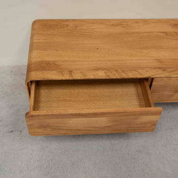 NordicStory Genf Eiche Massivholz Anrichte, 120 x 45 x 36,5 cm.