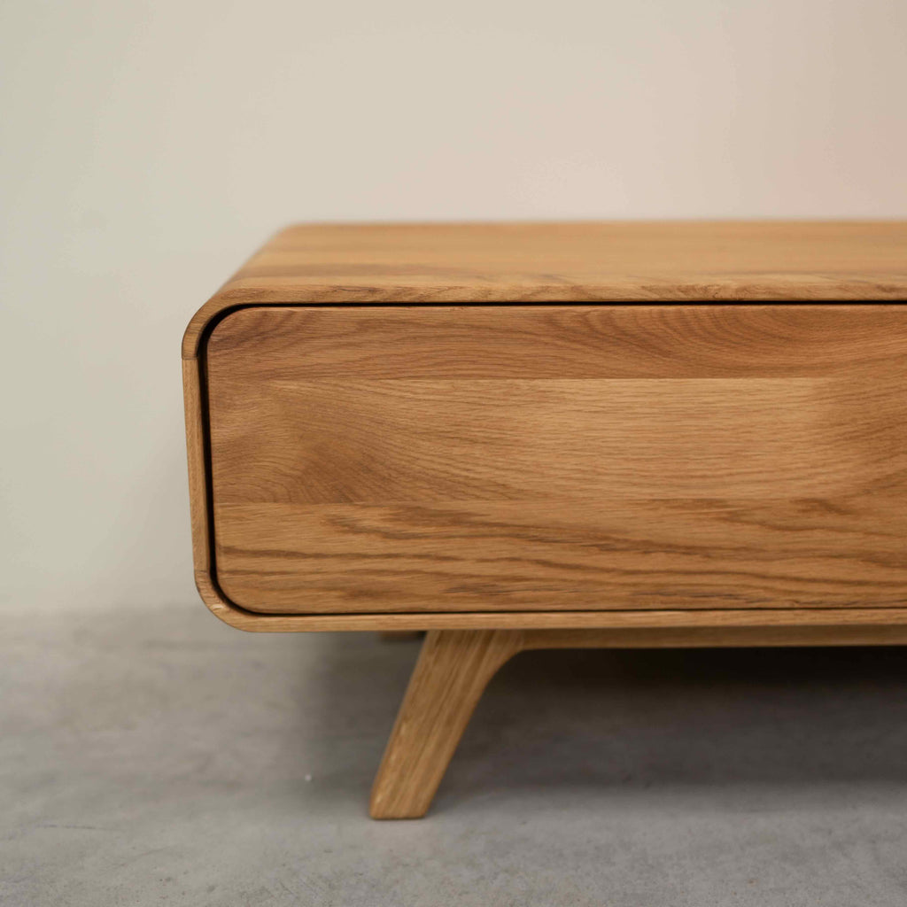 NordicStory Genf Eiche Massivholz Anrichte, 120 x 45 x 36,5 cm.