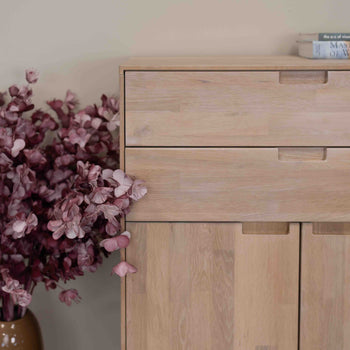 NordicStory Kommode Kommode aus massiver Eiche Escandi 2 Oak.Store