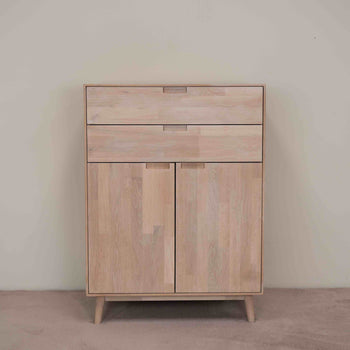 NordicStory Kommode Kommode aus massiver Eiche Escandi 2 Oak.Store