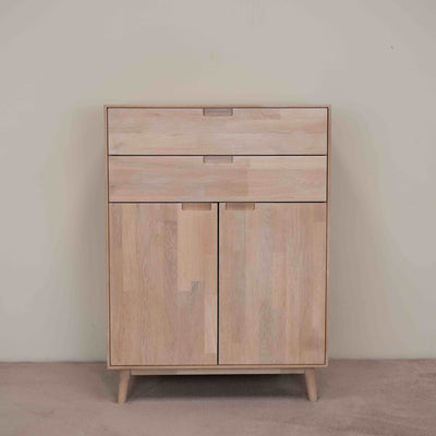NordicStory Kommode Kommode aus massiver Eiche Escandi 2 Oak.Store