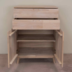 NordicStory Kommode Kommode aus massiver Eiche Escandi 2 Oak.Store