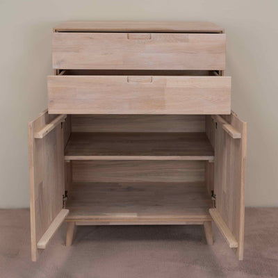 NordicStory Kommode Kommode aus massiver Eiche Escandi 2 Oak.Store