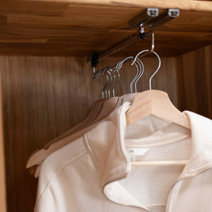 NordicStory Schrank mit 2 Türen aus massiver Eiche Genf, 60 x 45 x 200 cm.