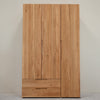 NordicStory Tron Kleiderschrank aus massiver Eiche, 135 x 55 x 220 cm.