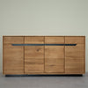 NordicStory Bremen Eiche Massivholz Anrichte, 180 x 42 x 90 cm.