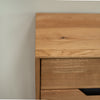 NordicStory Bremen 2 Sideboard aus massiver Eiche, 135 x 42 x 90 cm.