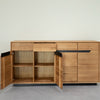 NordicStory Bremen Eiche Massivholz Anrichte, 180 x 42 x 90 cm.