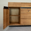 NordicStory Bremen Eiche Massivholz Anrichte, 180 x 42 x 90 cm.