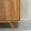 NordicStory Genfer Eiche Massivholz Schuhregal, 80 x 35 x 110 cm.