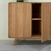 NordicStory Sideboard aus massiver Eiche Geneva 1, 90 x 45 x 86 cm.