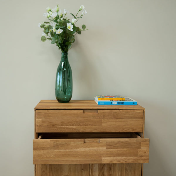 NordicStory Kommode Kommode aus massiver Eiche Escandi 2 Oak.Store
