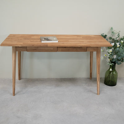 NordicStory Escandi 1 Schreibtisch aus massiver Eiche 140 x 60 x 75 cm.