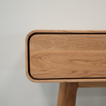 NordicStory Konsolenkommode aus massiver Eiche Genf, 110 x 35 x 80 cm.
