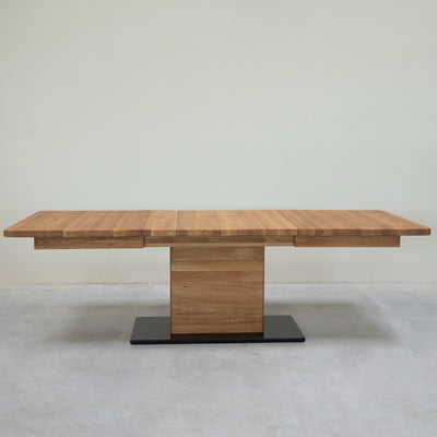 NordicStory Ausziehbarer Esstisch aus massiver Eiche Bremen, 160-250 x 90 x 75 cm.