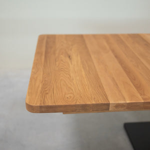 NordicStory Ausziehbarer Esstisch aus massiver Eiche Bremen, 160-250 x 90 x 75 cm.