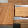 NordicStory Ausziehbarer Esstisch aus massiver Eiche Bremen, 160-250 x 90 x 75 cm.