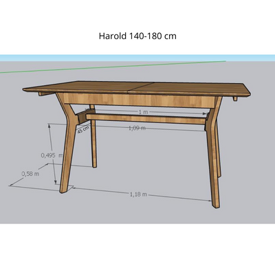 Massiver Eichen-Ausziehtisch Harold | NordicStory