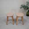 NordicStory 2er oder 4er Pack Massivholz-Esszimmerhocker Diana, gepolstert