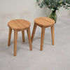 NordicStory 2er oder 4er Pack Massivholz-Esszimmerhocker Diana