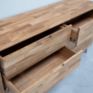 Sideboard Kommode aus massiver Eiche Escandi 4 