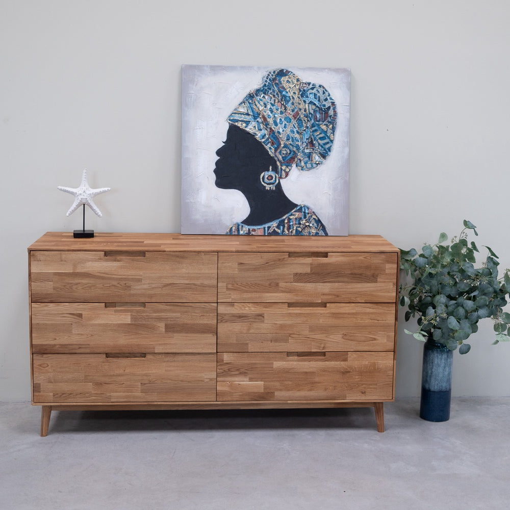 Sideboard Kommode aus massiver Eiche Escandi 4 