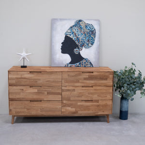Sideboard Kommode aus massiver Eiche Escandi 4 