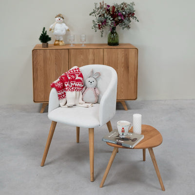NordicStory 3er-Set apiabile Couchtische aus massiver Eiche Genf