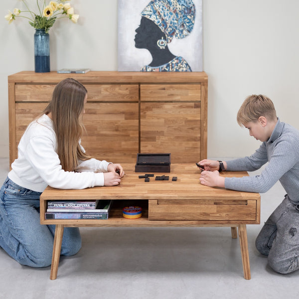 Couchtisch aus massiver Eiche Escandi 8