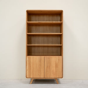 Eiche Massivholz Vitrine Genf 2 RobleStore NordicStory