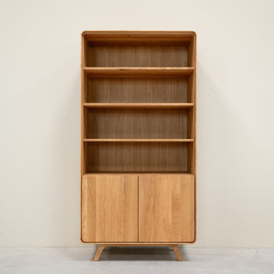 Eiche Massivholz Vitrine Genf 2 RobleStore NordicStory