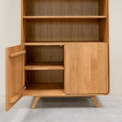 Eiche Massivholz Vitrine Genf 2 RobleStore NordicStory