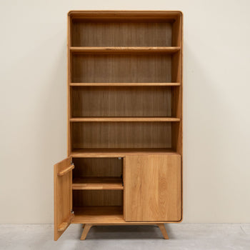 Eiche Massivholz Vitrine Genf 2 RobleStore NordicStory