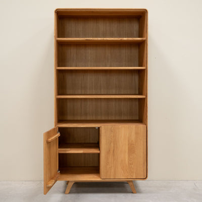Eiche Massivholz Vitrine Genf 2 RobleStore NordicStory