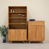 Eiche Massivholz Vitrine Genf 2 RobleStore NordicStory