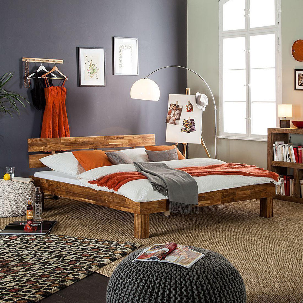 Massives Eichenbett 90 x 200 cm / 140 x 200 cm / 160 x 200 cm / 180 x 200 cm Skandinavischer Stil