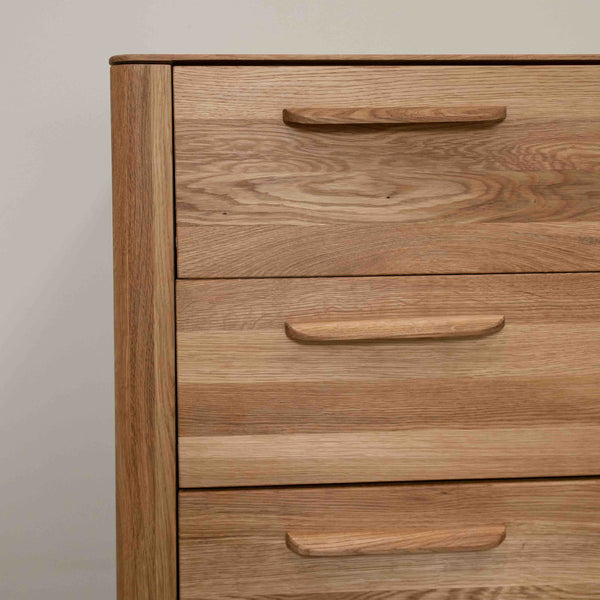 Eiche massiv Kommode Atlanta, 120 x 46,8 x 78,6 cm | NordicStory