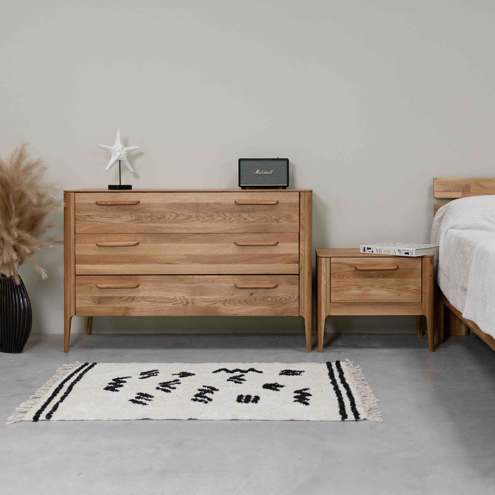 Eiche massiv Kommode Atlanta, 120 x 46,8 x 78,6 cm | NordicStory