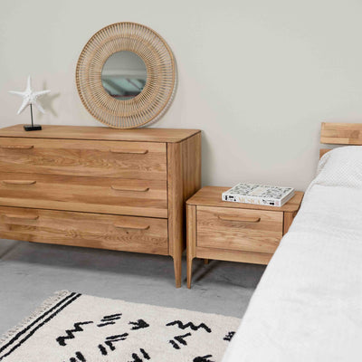 Eiche massiv Kommode Atlanta, 120 x 46,8 x 78,6 cm | NordicStory