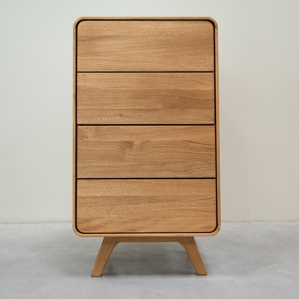 Kommode aus massiver Eiche Genf Kommode mit 4 Schubladen Roble.Store NordicStory