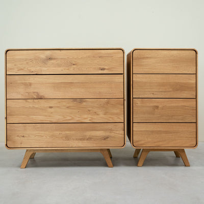 Kommode aus massiver Eiche Geneva 2 Kommode mit 4 Schubladen Roble.Store NordicStory