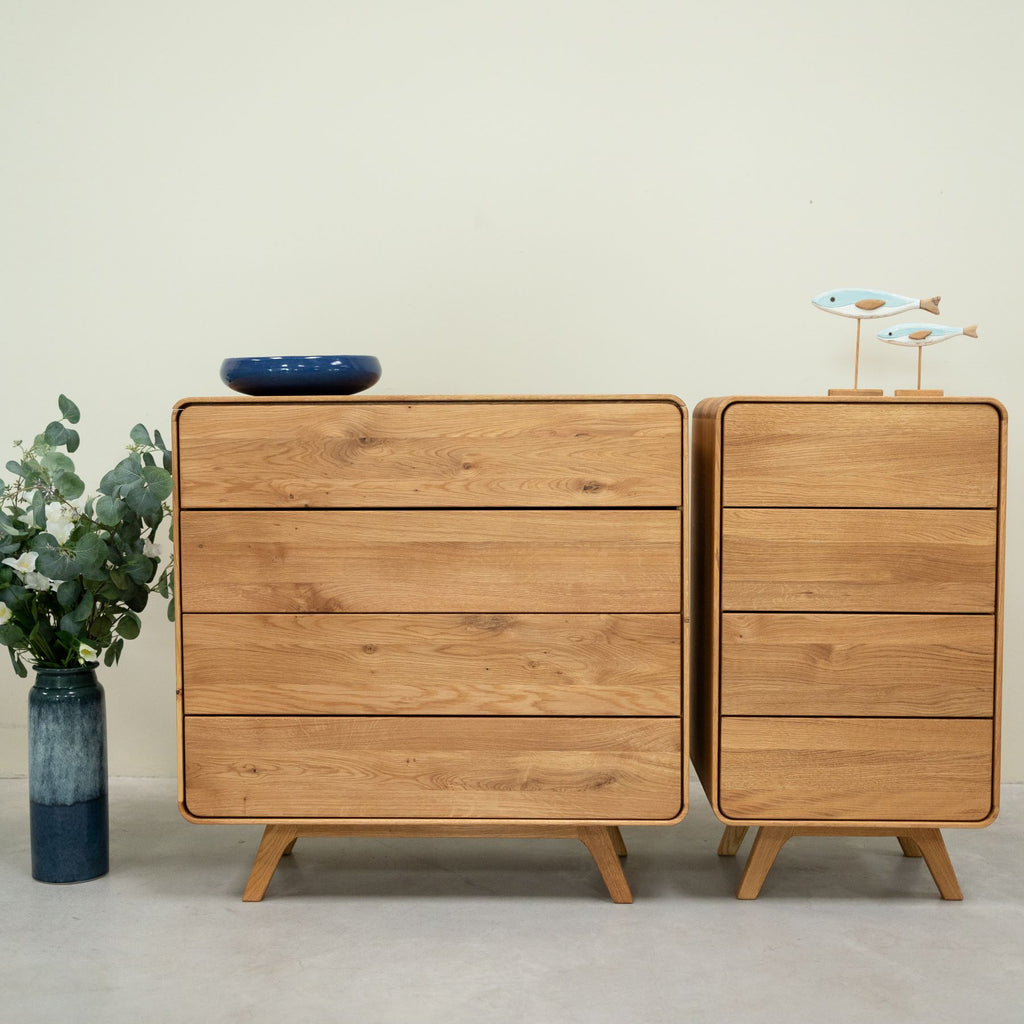 Kommode aus massiver Eiche Geneva 2 Kommode mit 4 Schubladen Roble.Store NordicStory