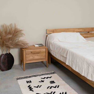 Atlanta Nachttisch Eiche massiv, 56,2 x 38,2 x 47 cm | NordicStory